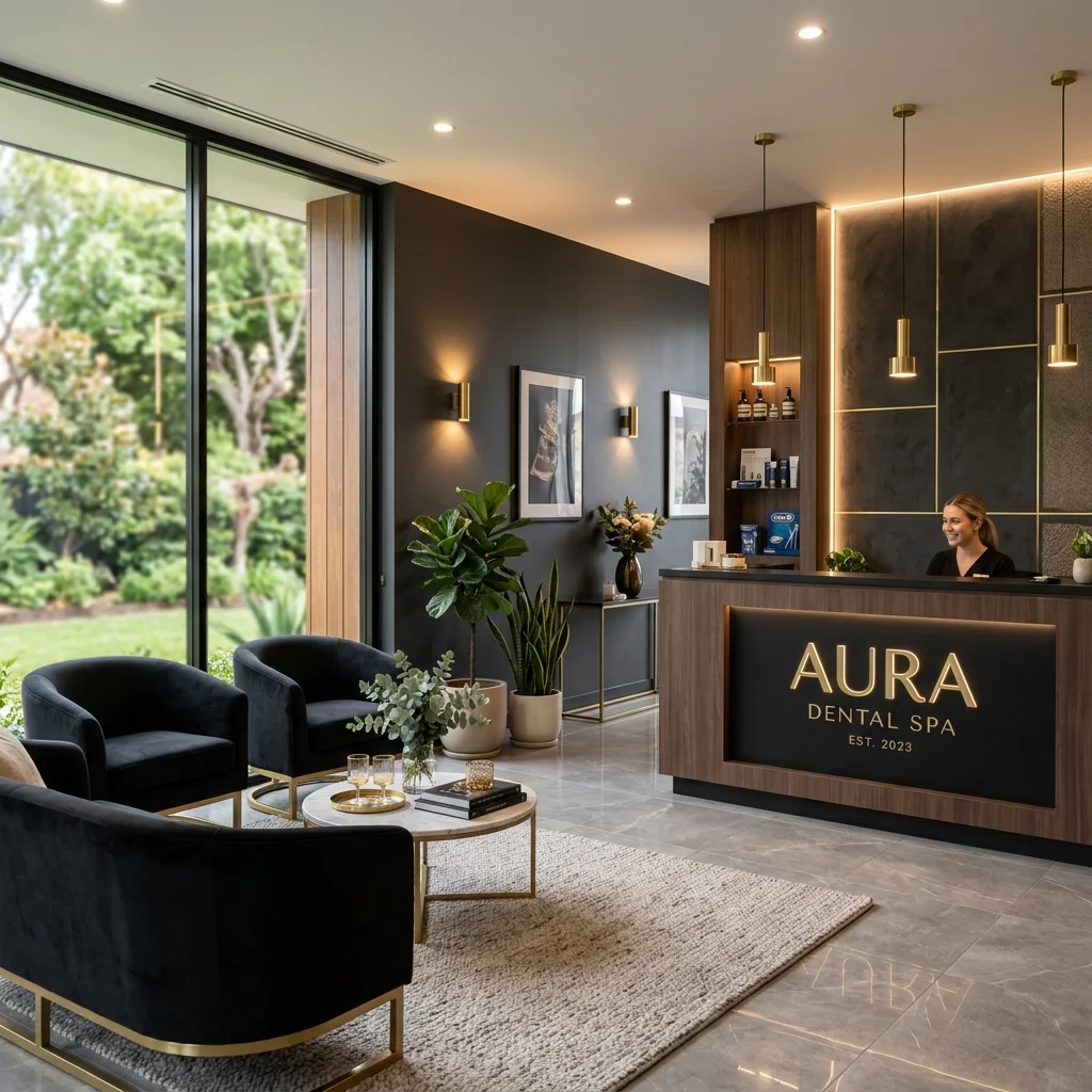 Aura Dental Boutique Reception Lounge